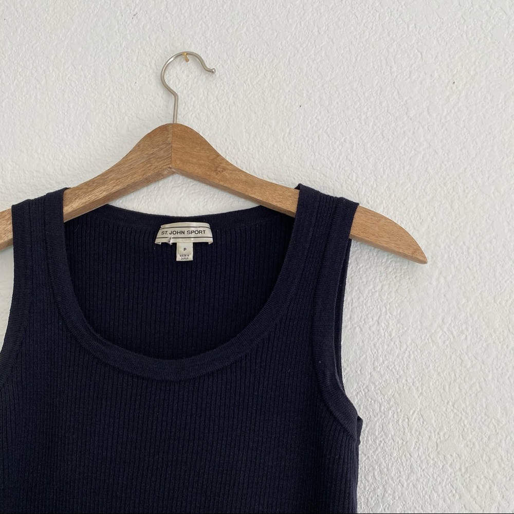 Vintage St John Ribbed Knit Tank - Picture 3 of 9